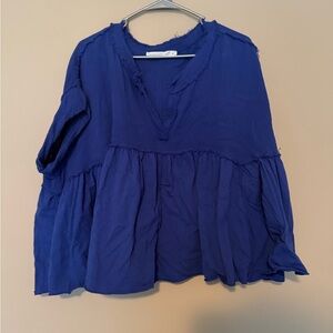 Altar'd State Royal Blue Blouse